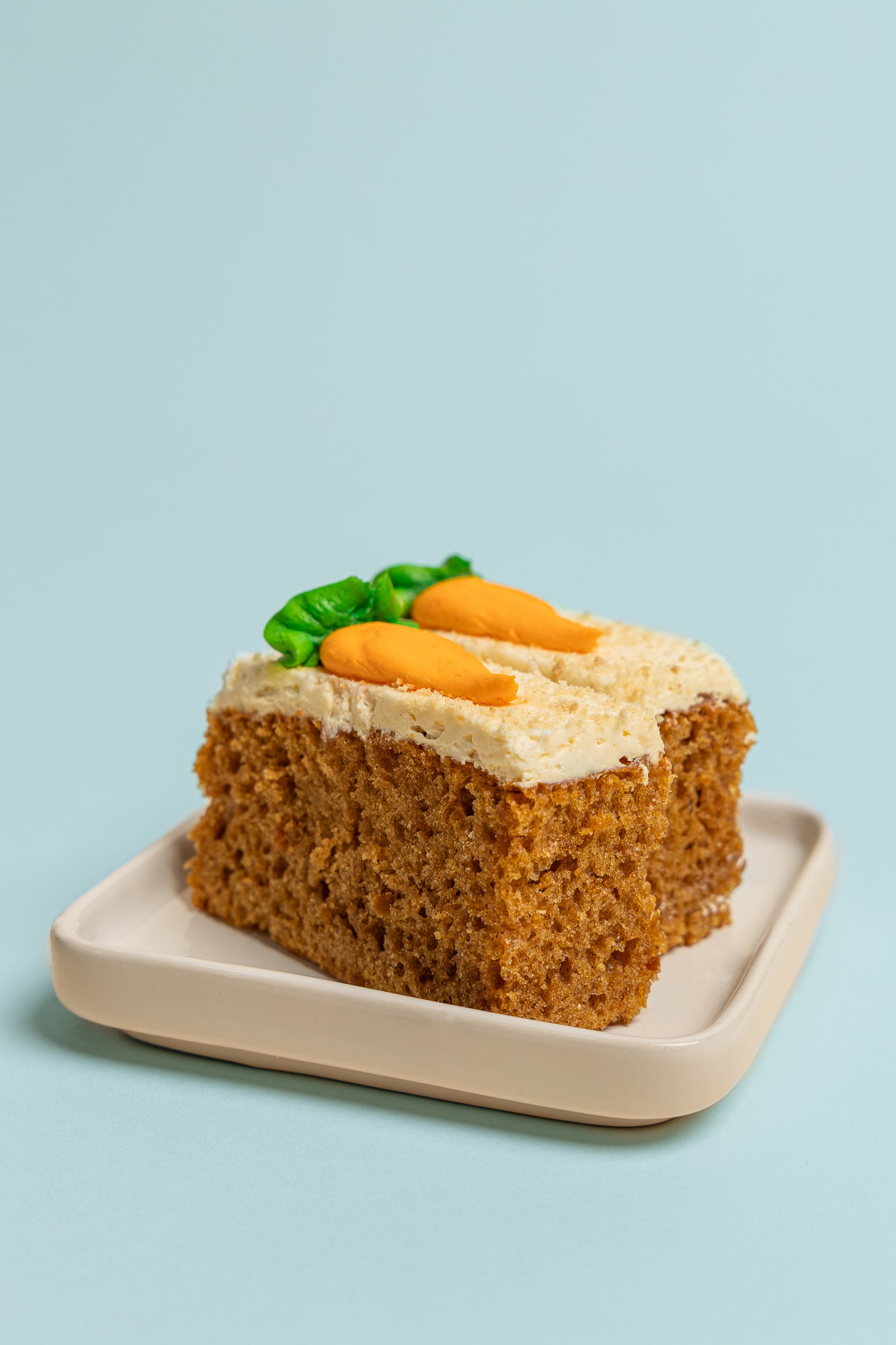 Pedazos de Bizcocho de Zanahoria