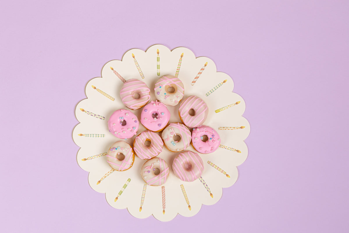 Bandeja de mini donuts