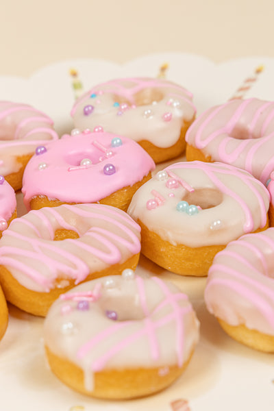 Bandeja de mini donuts