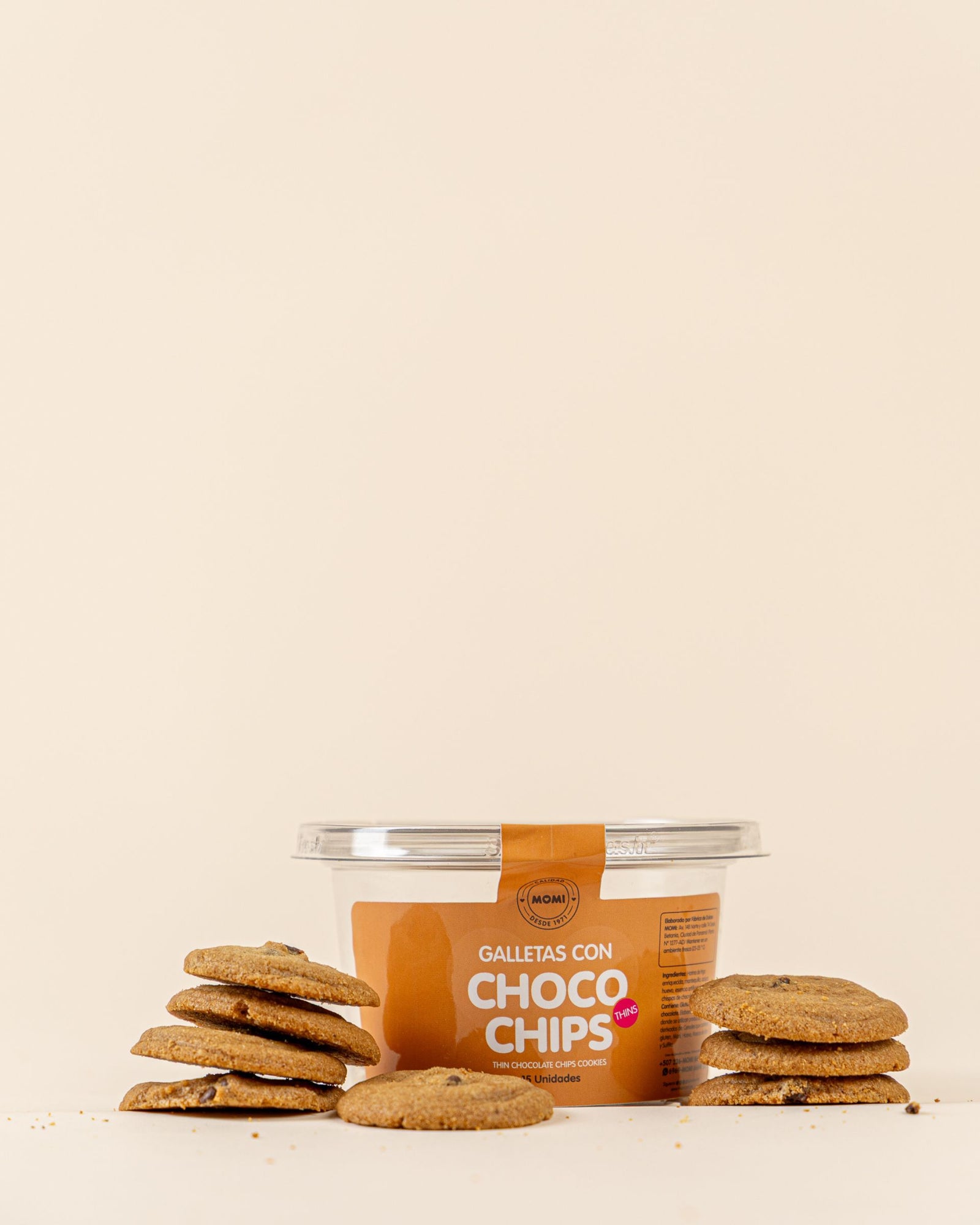 Galletas con Choco Chip thins (15 unidades)