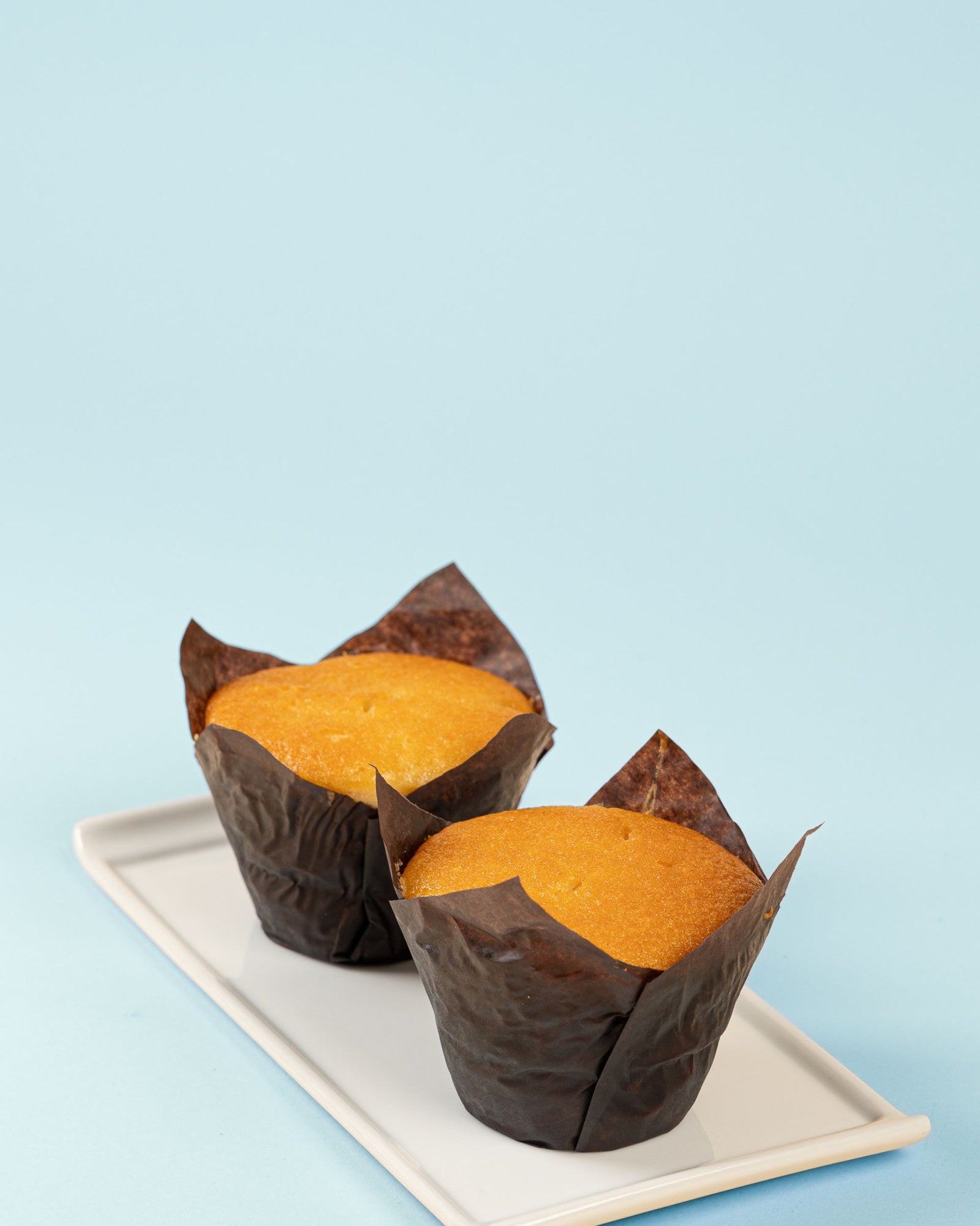 Muffins de vainilla con guayaba