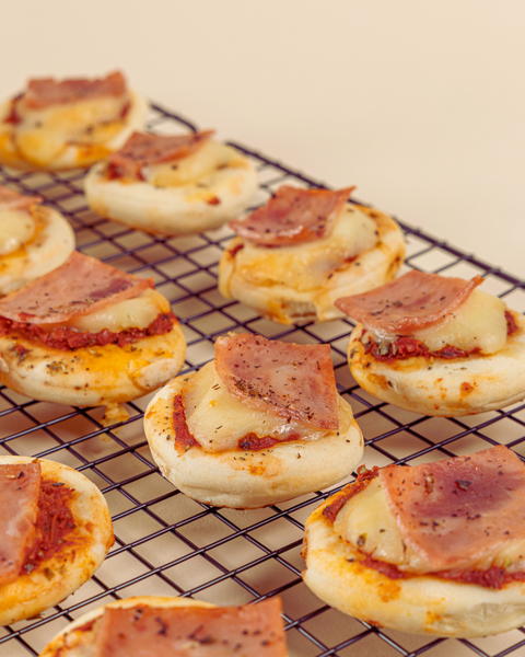 Box Mini Pizza de jamón (25 uds.)