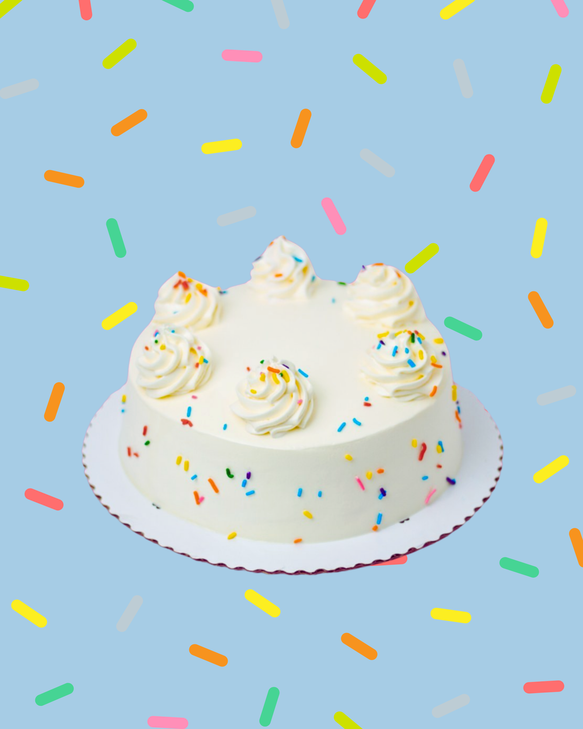 Cake Vainilla Tradicional Chispas