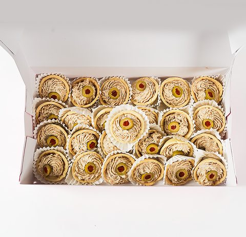 Box de mini canasta con dip (25 uds.)