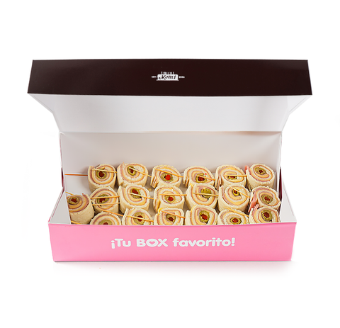 Box Enrollado de jamón y queso (25 uds.)