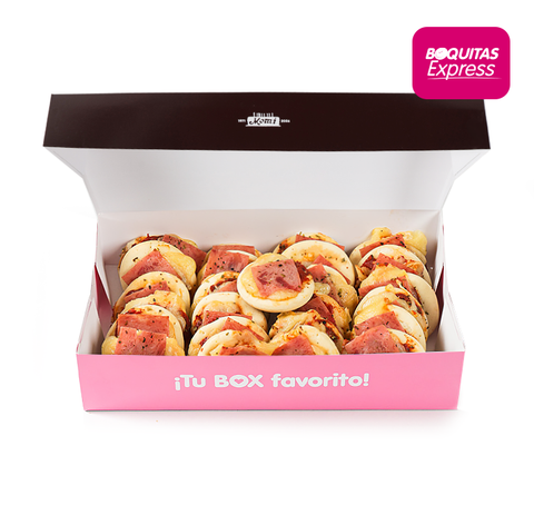 Box Mini Pizza de jamón (25 uds.)
