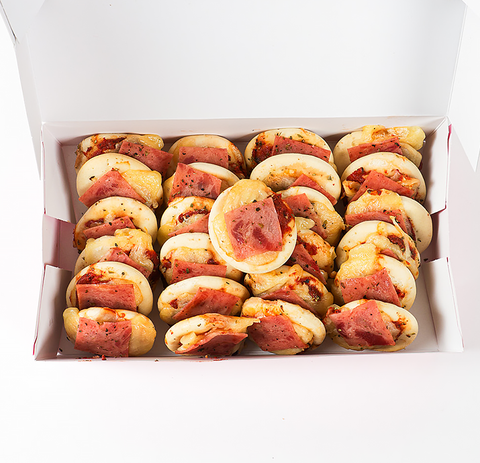 Box Mini Pizza de jamón (25 uds.)