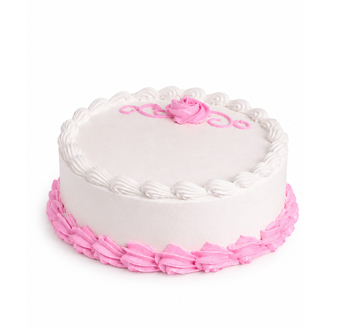 Cake Vainilla Tradicional - Rosa