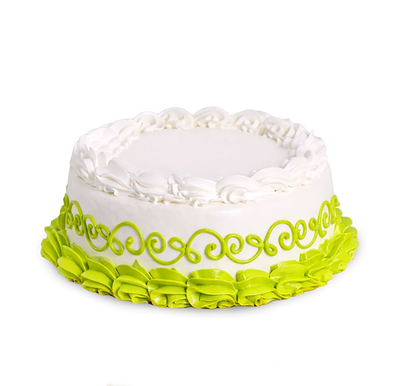 Cake vainilla tradicional verde 7"