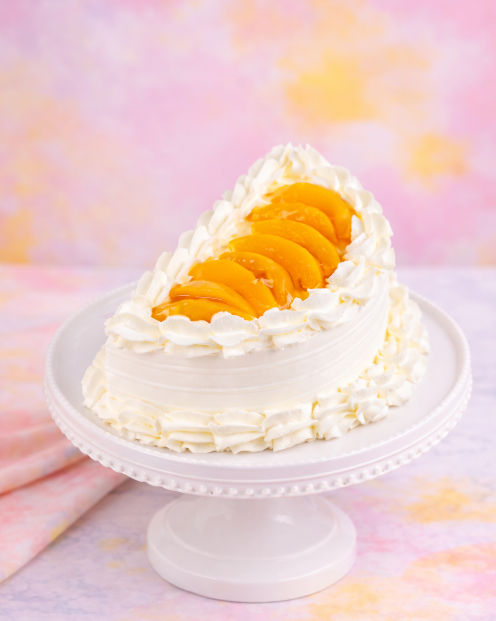 Dulce media luna durazno