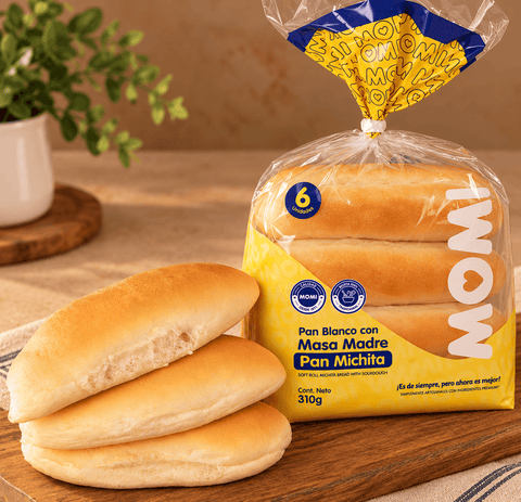Pan Michita Con Masa Madre   (6 Uds)