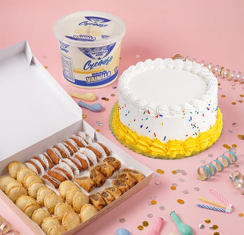 COMBO: Momentos Especiales (Dulce 9" + Helado 1700ml + Box Boquitas Ejecutivas)
