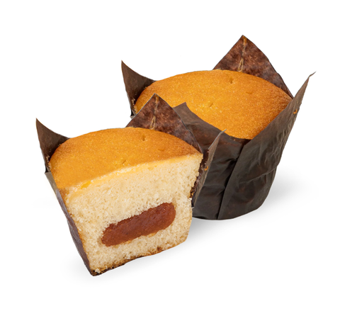 Muffins de vainilla con guayaba