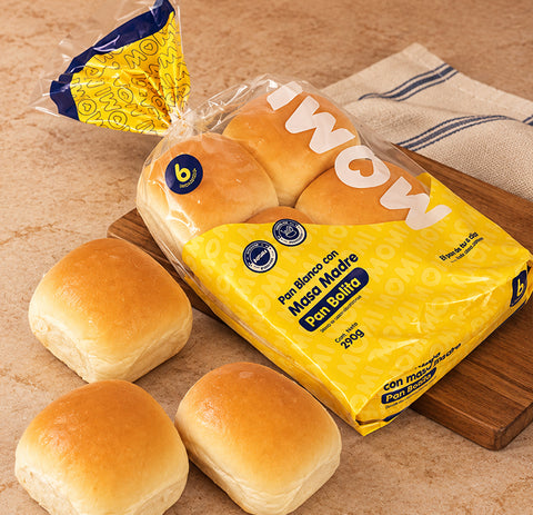 Pan Bolita Blanco Con Masa Madre