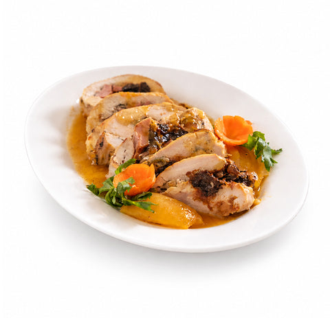 Pechuga de Pavo rellena en su Gravy