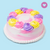 Cake Vainilla Tradicional Veteado Rosa